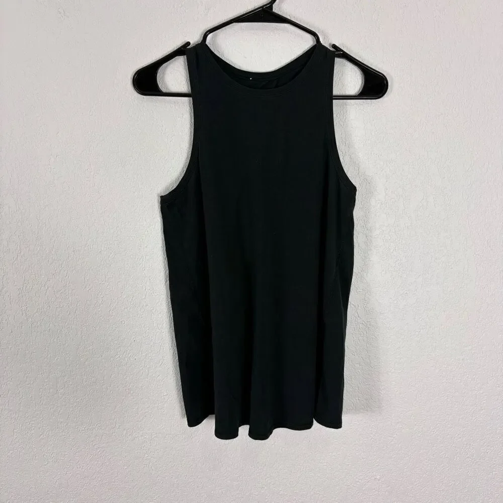 Lululemon‎ Slit Back Black Tank Top
